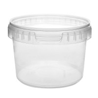 550 ML CLEAR TAMPER EVIDENT TUB and LID